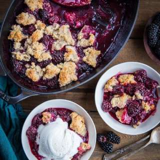 Paleo Blackberry Cobbler