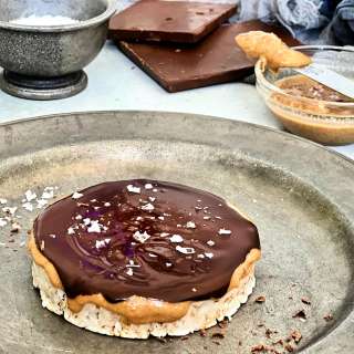 Giant Peanut Butter Cup Rice Cake