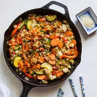 Teriyaki Vegetable Stir Fry with Rice