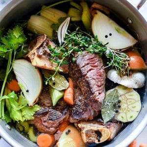 Easy Homemade Beef Broth Stock