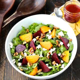 Beet and Arugula Salad with Goat Cheese