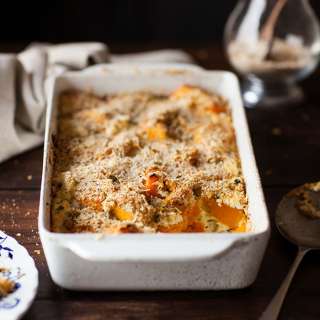 Roasted pumpkin and ricotta gratin