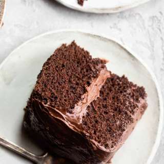 The FUDGIEST Dairy-Free Chocolate Cake