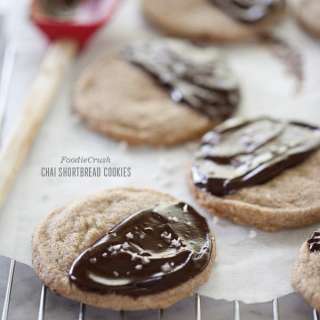Chai Shortbread Cookies with Sea Salt