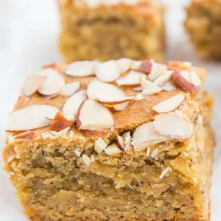 Paleo Lemon Poppy Seed Blondies