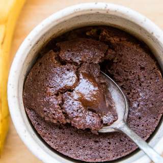 Grain-Free Banana Chocolate Mug Cake
