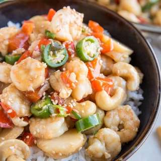 30-Minute Kung Pao Shrimp