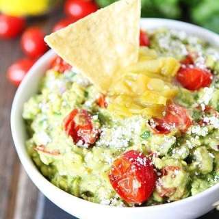 Green Chile and Roasted Tomato Guacamole