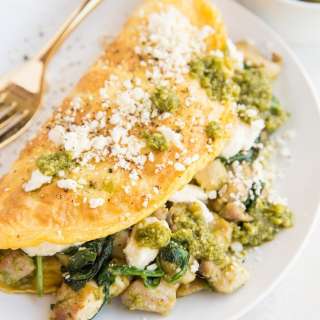 Pesto Chicken Omelette