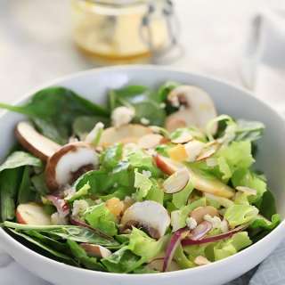 Winter Green Salad with Orange Honey Mustard Vinaigrette