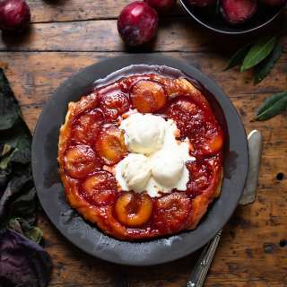 Plum tarte tatin recipe