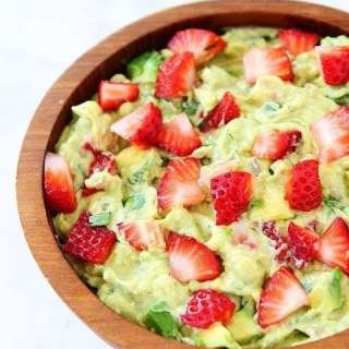 Strawberry Goat Cheese Guacamole