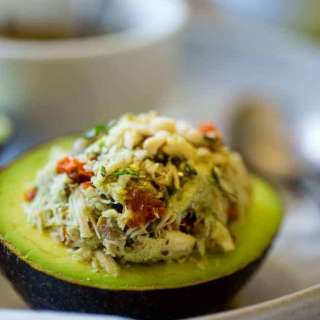 Healthy Tuna Salad Stuffed Avocados