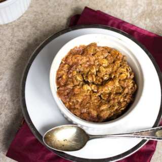 Baked Oatmeal with Brown Sugar and Molasses {GF}