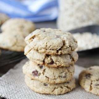 Whole Wheat Toasted Oatmeal Chocolate Chip Cookies
