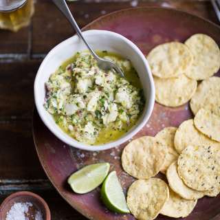 Delicious Peruvian ceviche