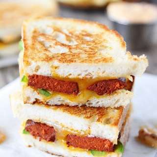Chorizo Grilled Cheese with Chipotle Mayo