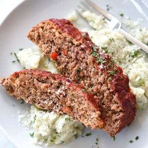 Healthy Meatloaf With Tomato Glaze