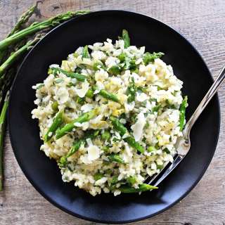 Lemon Risotto with Peas and Asparagus