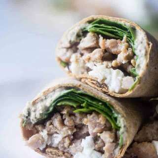 Pesto Freezer Breakfast Burritos
