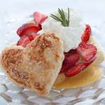 Puff Pastry with Sabayon Custard and Strawberries