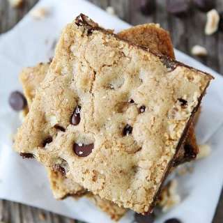 Brown Butter Chocolate Chip Hazelnut Cookie Bars
