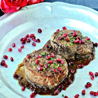 Filet Mignon with Pomegranate Sauce
