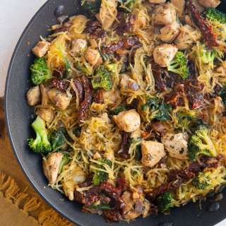 Basil Chicken Spaghetti Squash