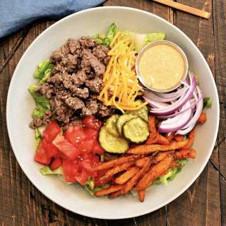 Burger Bowls with Shake Shack Sauce