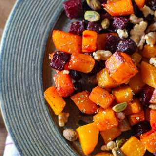 Maple Roasted Butternut Squash and Beets