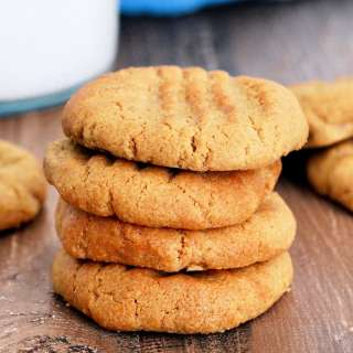 Air Fryer Peanut Butter Cookies (Just 3 Ingredients!)