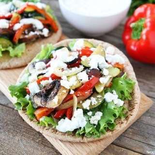 Roasted Vegetable Pita Sandwich