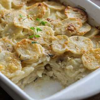 Herbed Coconut Milk Potatoes Au Gratin