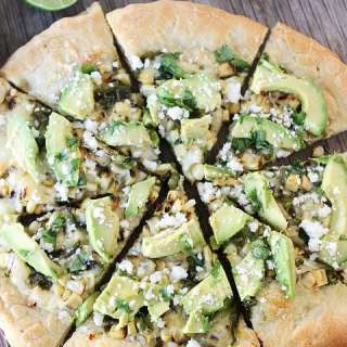 Charred Corn and Avocado Pizza