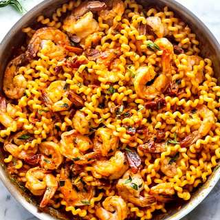 Shrimp Pasta with Sun-Dried Tomatoes