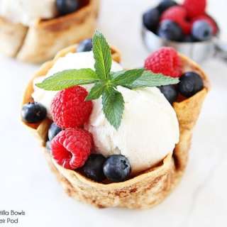 Cinnamon Sugar Tortilla Bowls