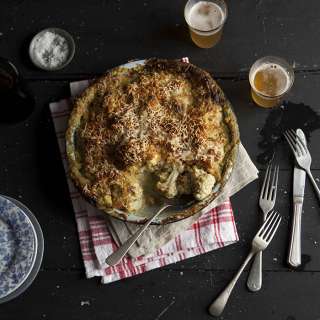 Jamie Oliver's broccoli and cauliflower cheese