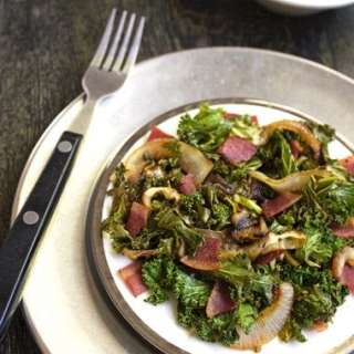 Kale Salad With Bacon And Caramelized Onions