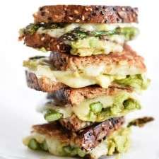 Spicy Smashed Avocado & Asparagus with Dill Havarti Grilled Cheese