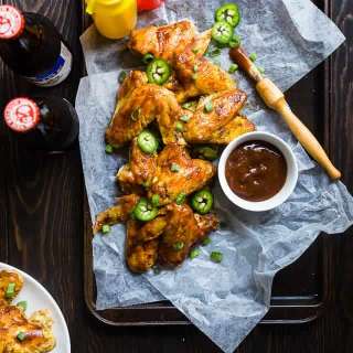 BBQ Paleo Chicken Wings in the Slow Cooker