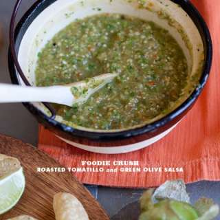 Roasted Tomatillo and Green Olive Salsa