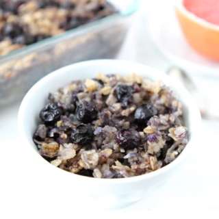 Baked Blueberry Coconut Oatmeal