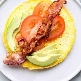 Keto Low Carb Egg Wraps for Breakfast