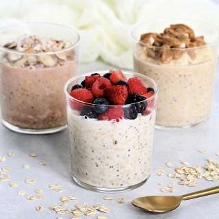 High Protein Overnight Oats (10 Flavor Variations)