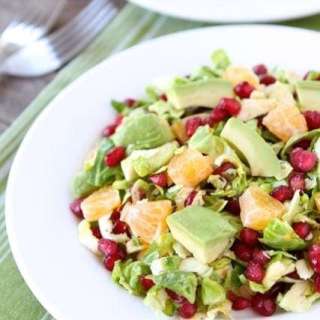 Brussels Sprout Pomegranate Citrus Salad