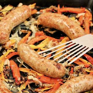 Baked Sausage and Peppers