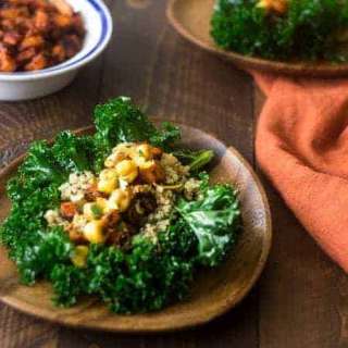 Mexican Quinoa and Sweet Potato Kale Wraps (Gluten Free, Vegetarian, Low Fat)