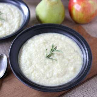Roasted Apple, Pear & Parsnip Soup