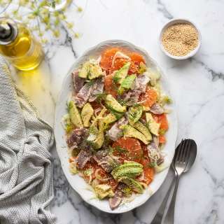 Fennel, tuna, avocado & orange salad - protein packed
