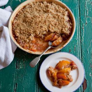 Nectarine and apricot crumble recipe